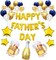 47-Pc Father’s Day Balloon Set – Happy Father’s Day Banner & Foil Letter Balloons